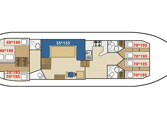 Botel Sejour Vintage A Bord D'une Peniche A Chenille-champteusse, 8-10 Pers, Grand Espace Exterieur - Api-1-46-12